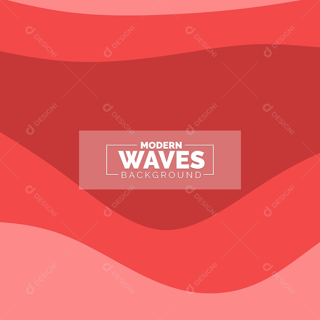 Plano de Fundo Ondas Modernas Vermelho Ilustração Vetor EPS