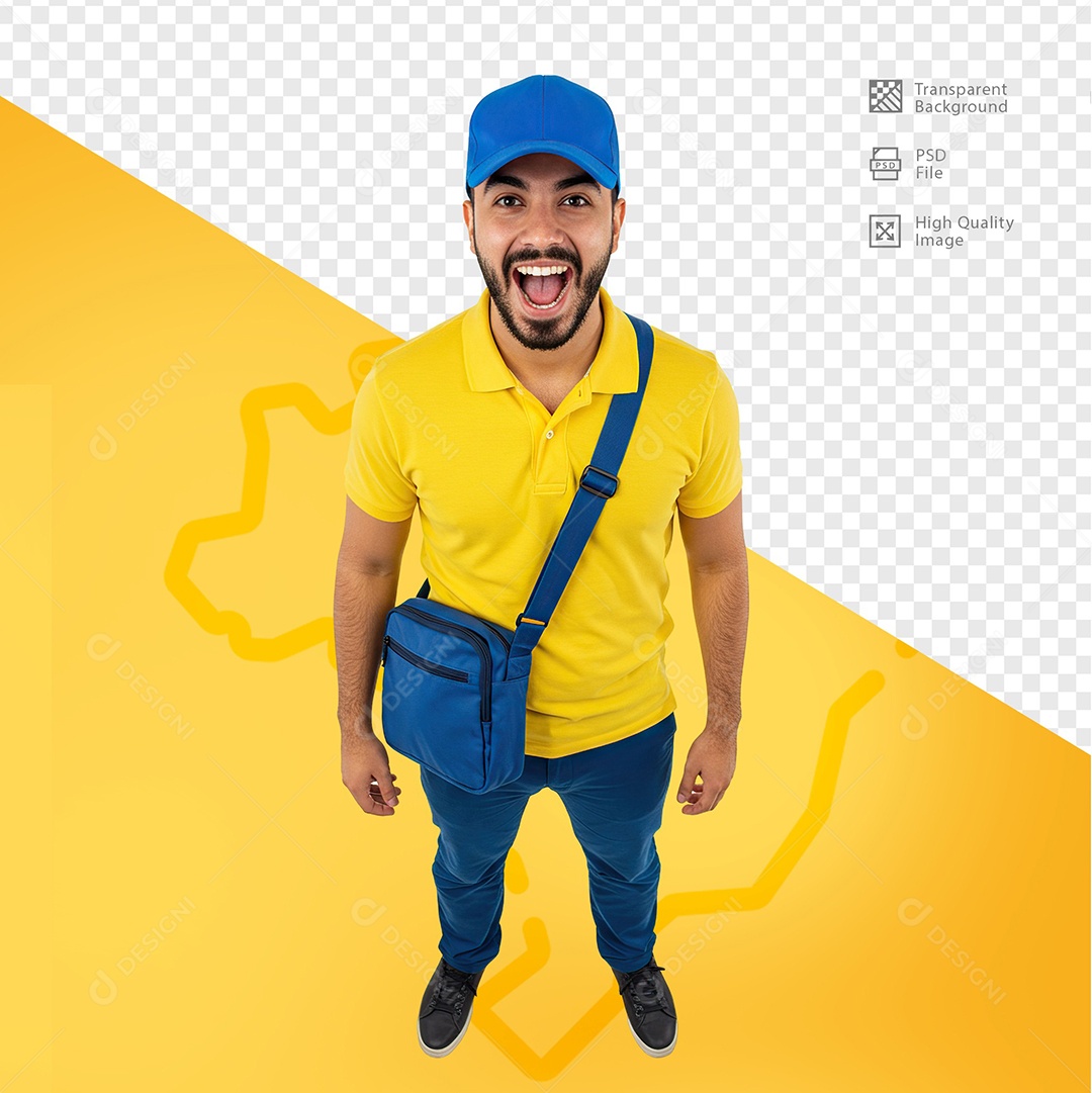 Pessoa com Roupa de Carteiro 14