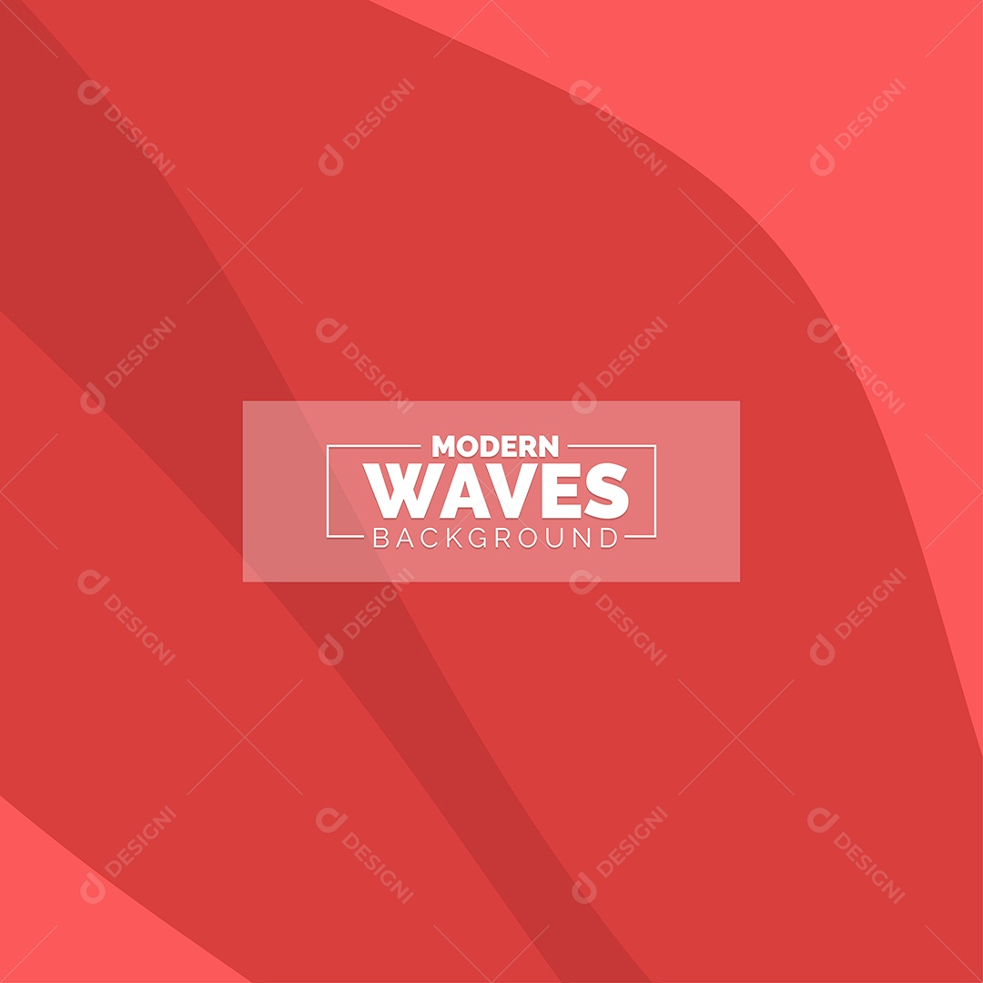 Plano de Fundo Ondas Modernas Vermelho Ilustração Vetor EPS