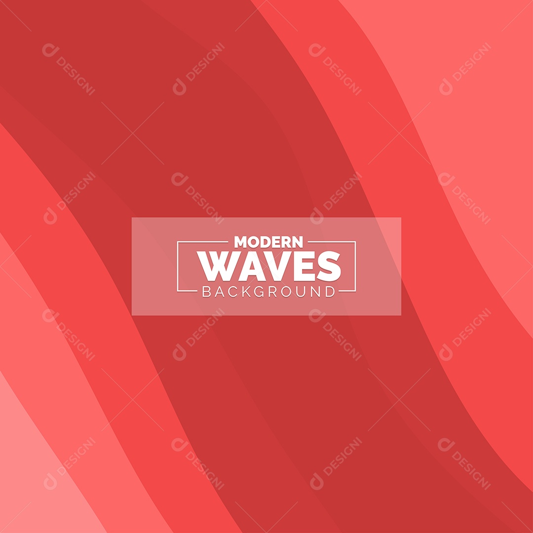 Plano de Fundo Ondas Modernas Vermelho Ilustração Vetor EPS