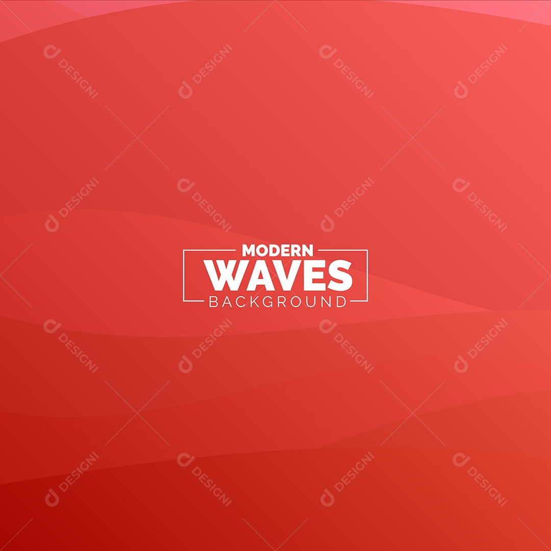 Plano de Fundo Ondas Modernas Vermelho Ilustração Vetor EPS