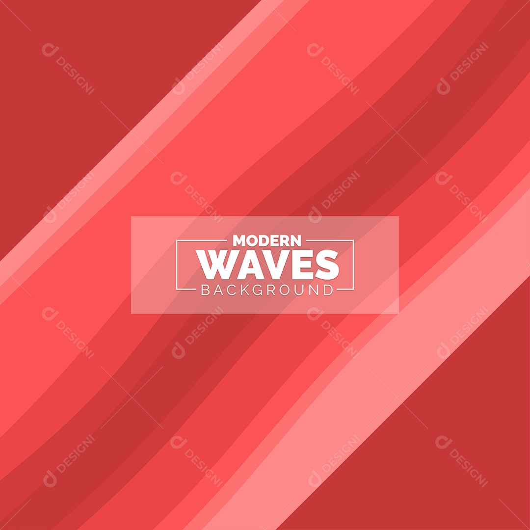 Plano de Fundo Ondas Modernas Vermelho Ilustração Vetor EPS