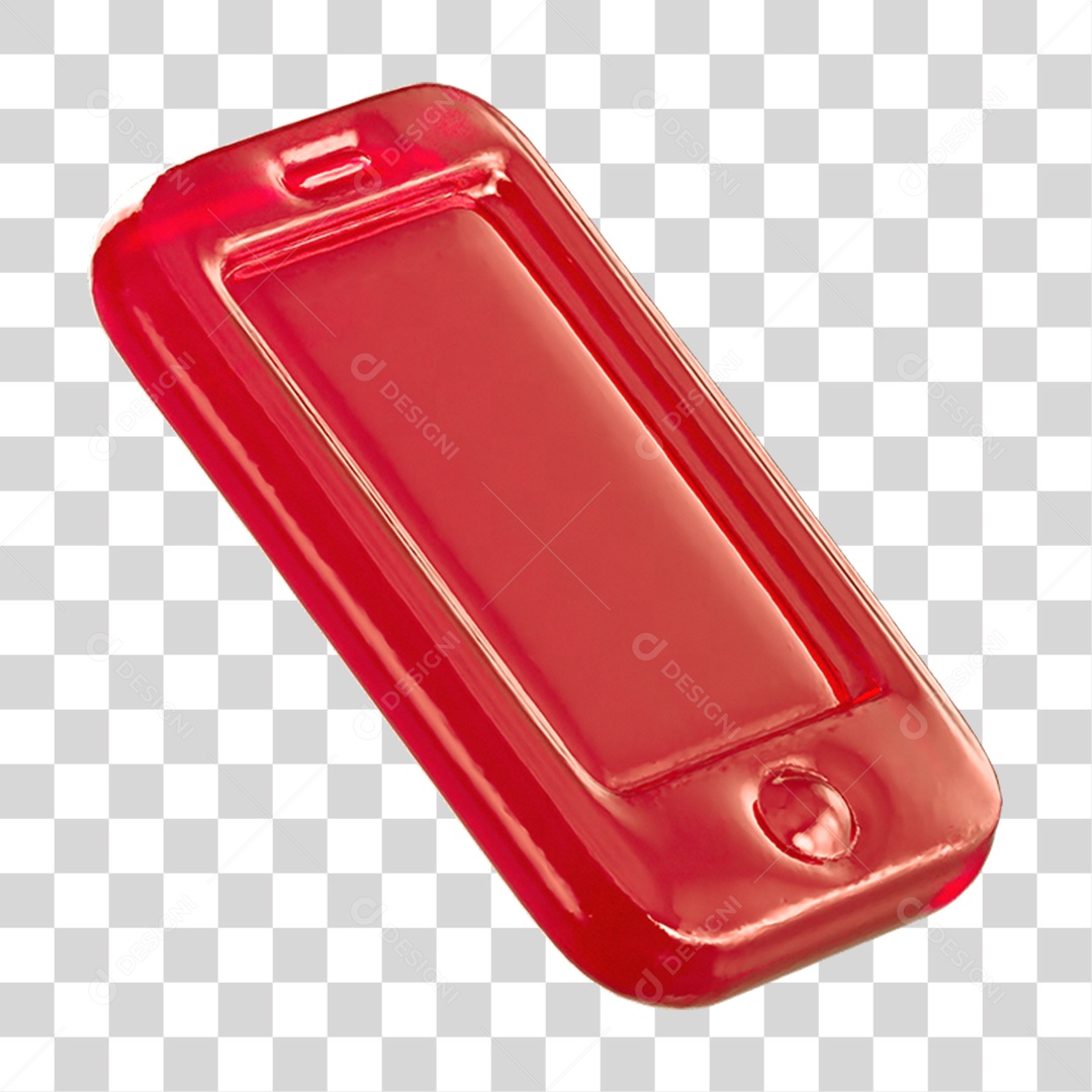 Ícone 3D Aparelho Celular PNG Transparente