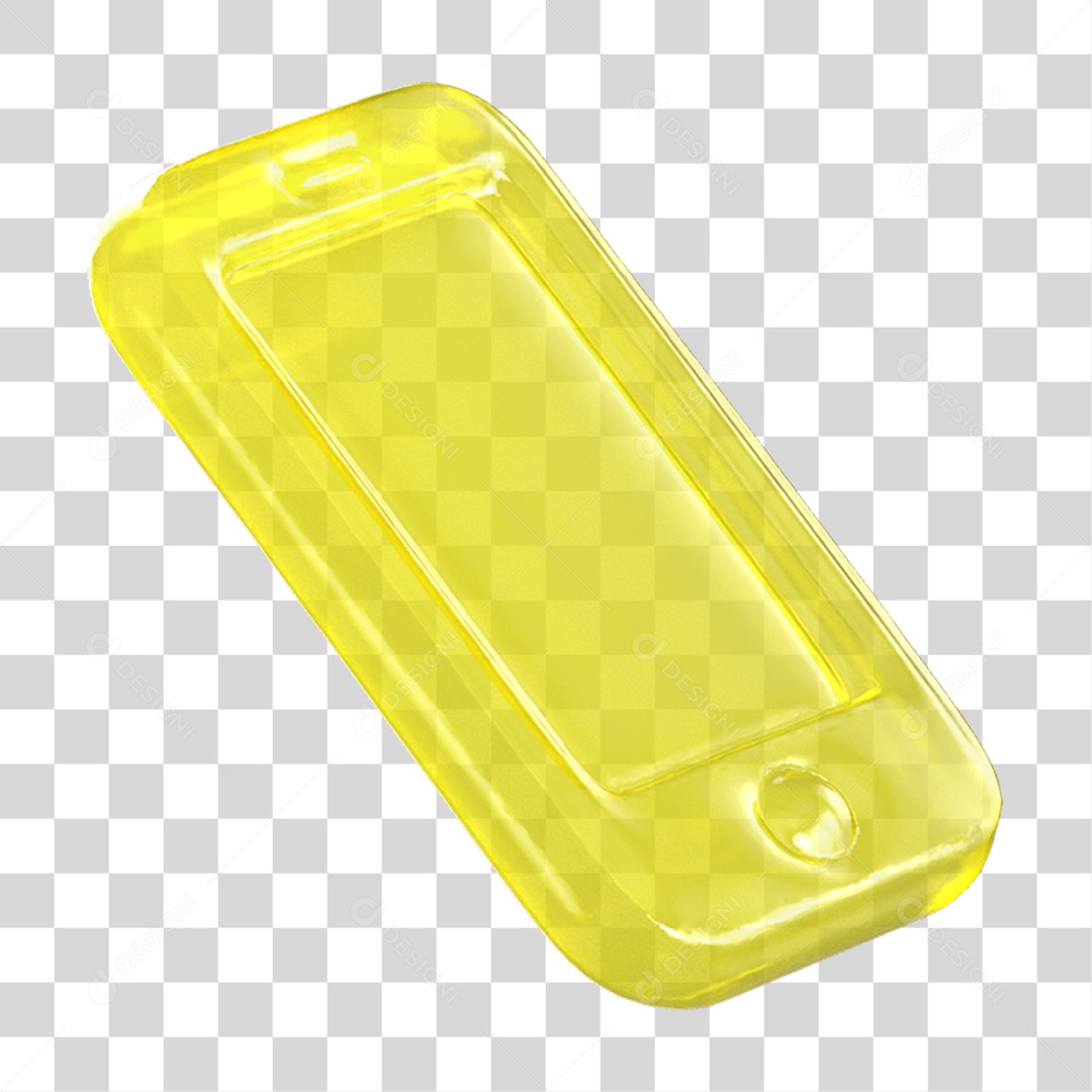 Ícone 3D Aparelho Celular PNG Transparente