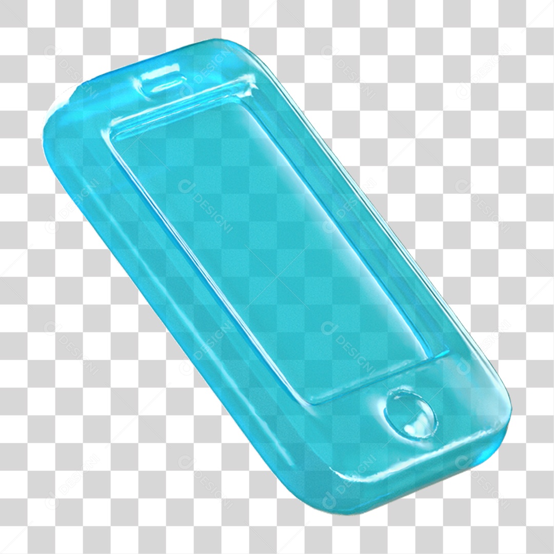 Ícone 3D Aparelho Celular PNG Transparente