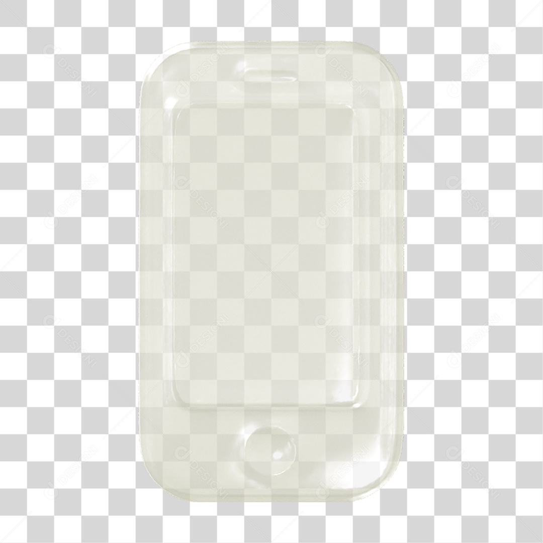 Ícone 3D Aparelho Celular PNG Transparente