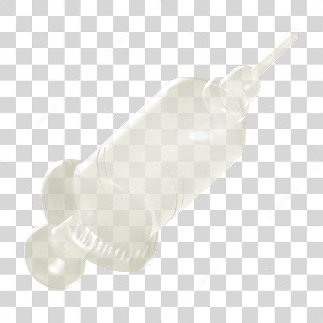 Ícone 3D Seringa Injeção PNG Transparente