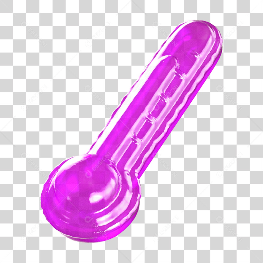 Ícone 3D Termômetro Medidor PNG Transparente