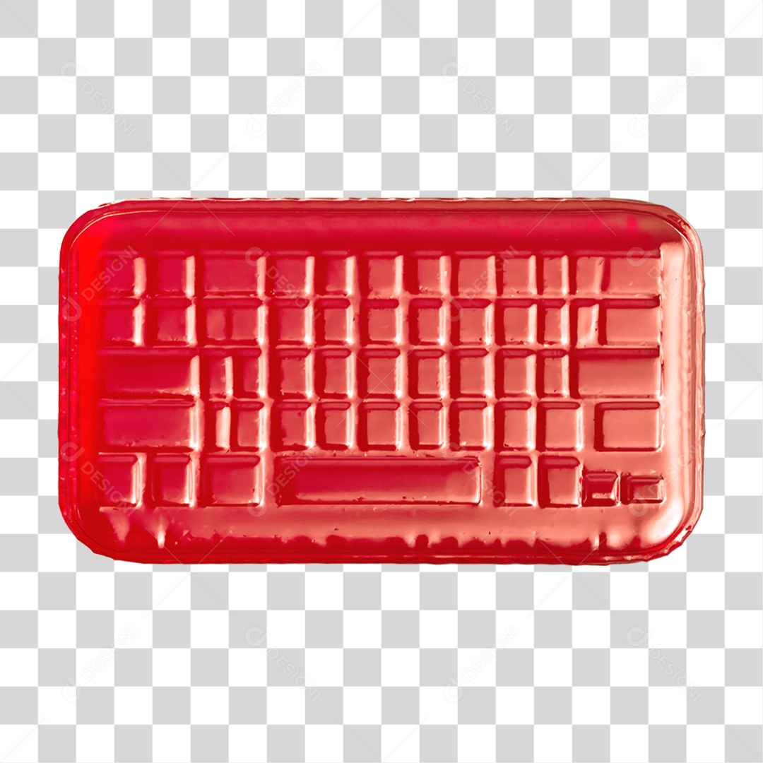 Ícone 3D Teclado PNG Transparente