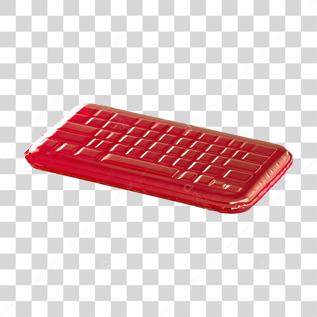 Ícone 3D Teclado PNG Transparente