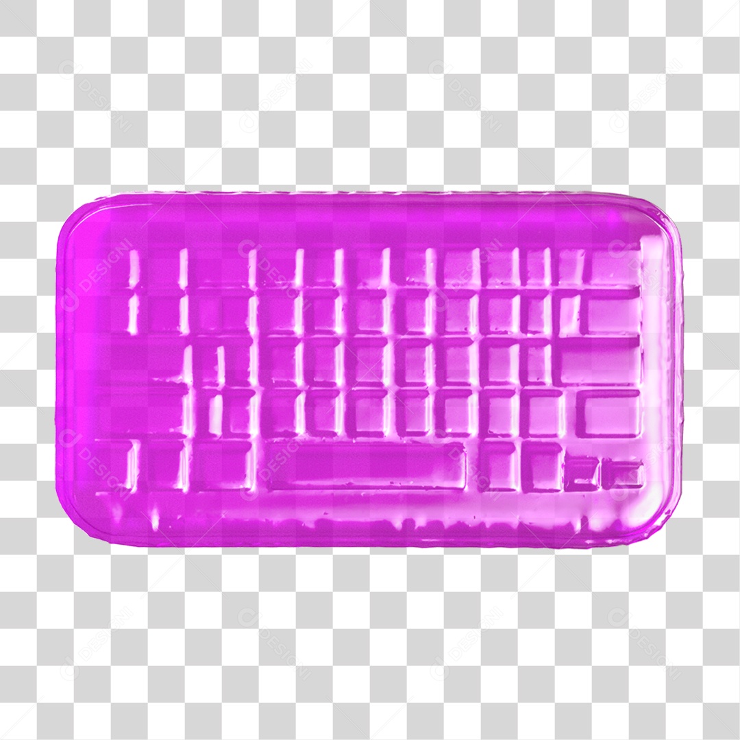 Ícone 3D Teclado PNG Transparente