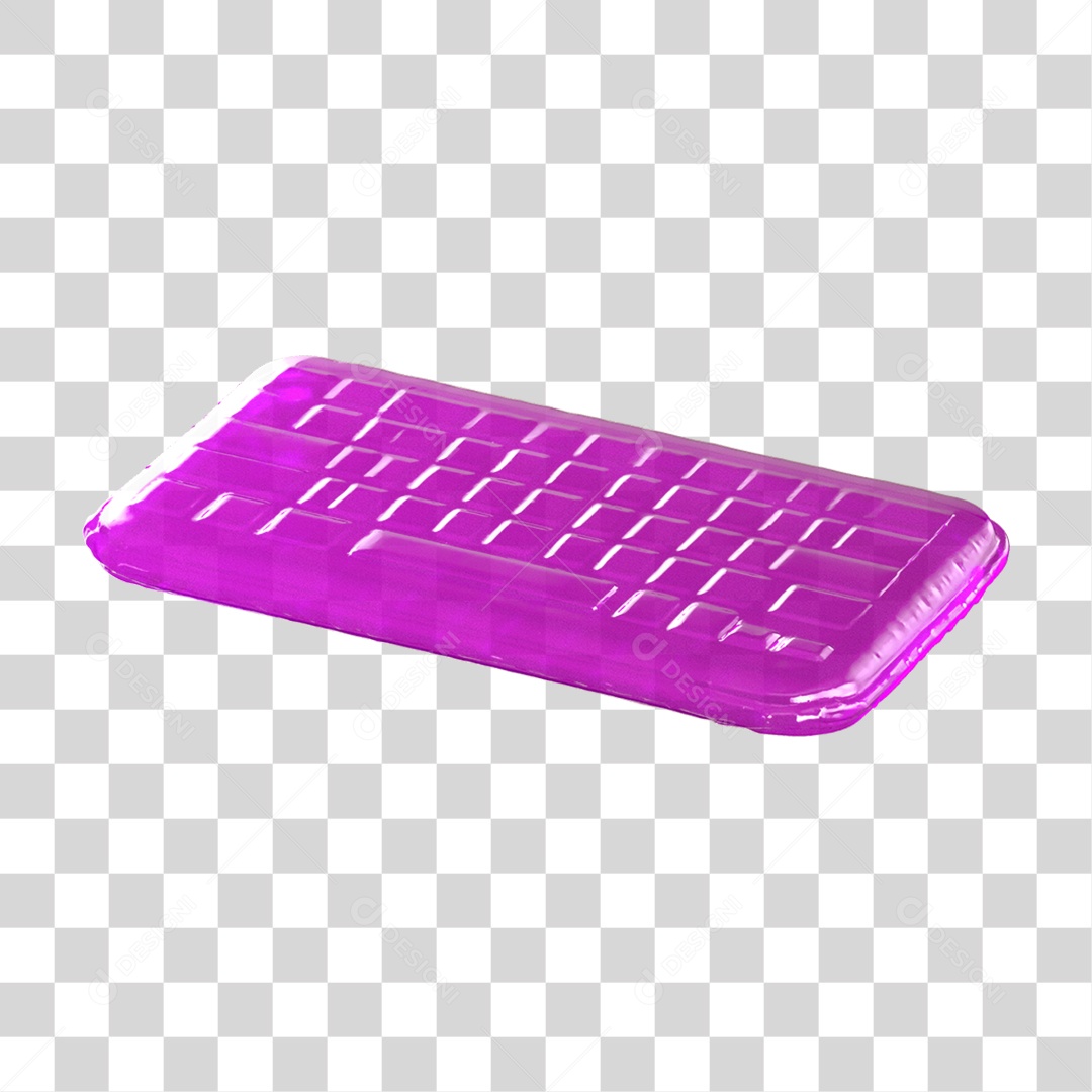 Ícone 3D Teclado PNG Transparente
