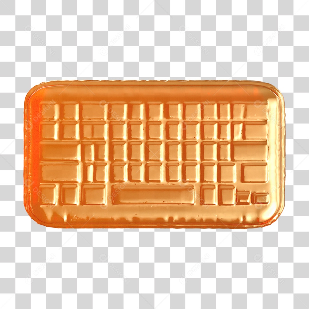 Ícone 3D Teclado PNG Transparente