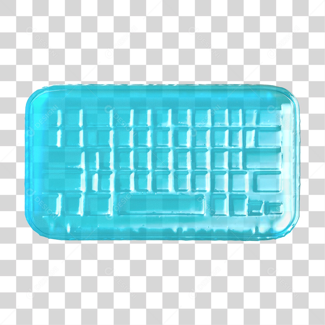 Ícone 3D Teclado PNG Transparente
