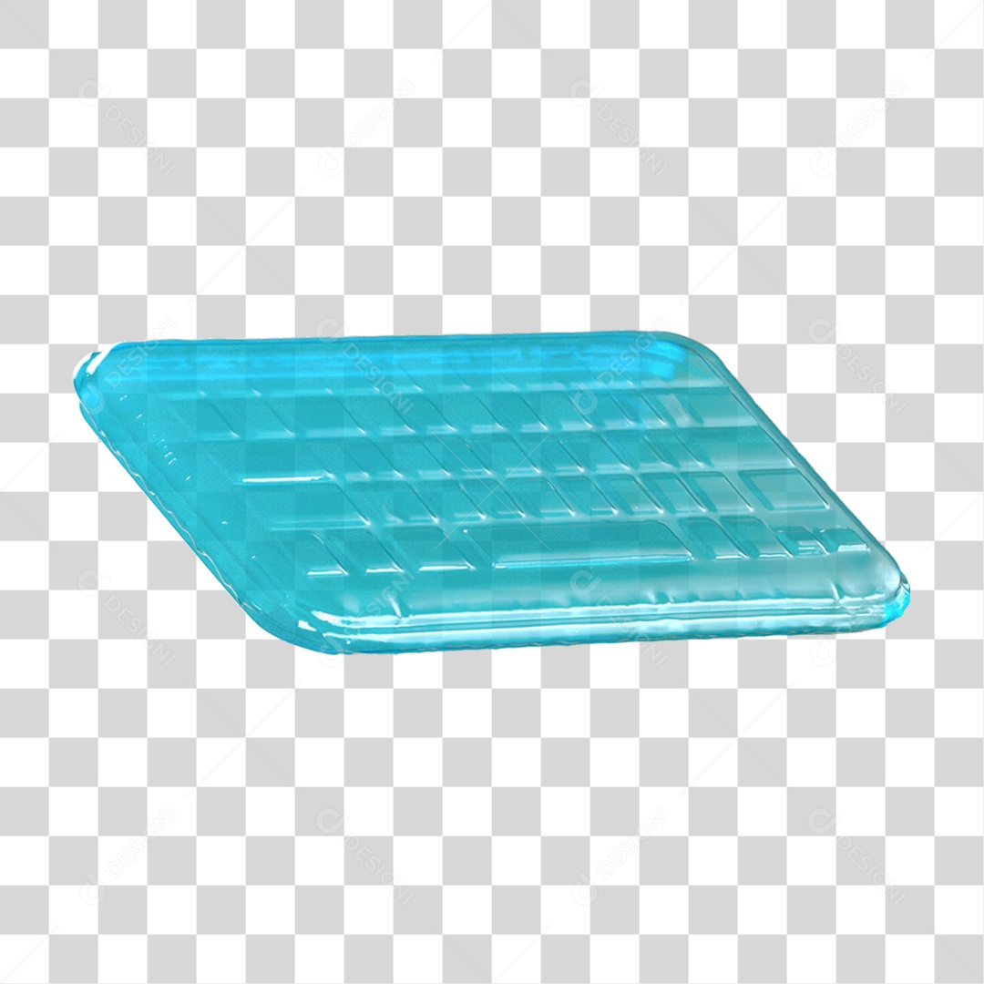 Ícone 3D Teclado PNG Transparente