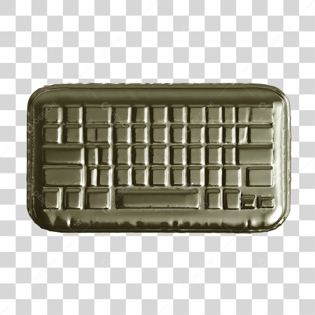 Ícone 3D Teclado PNG Transparente