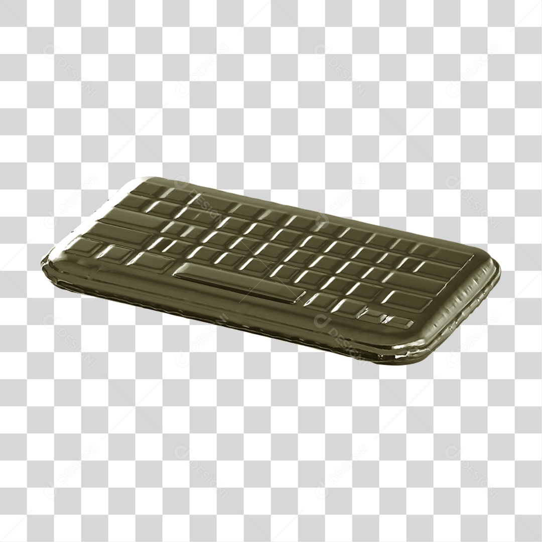 Ícone 3D Teclado PNG Transparente