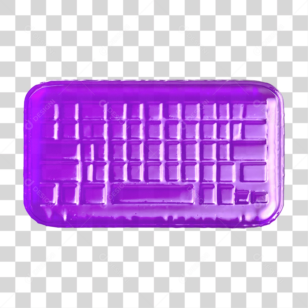 Ícone 3D Teclado PNG Transparente