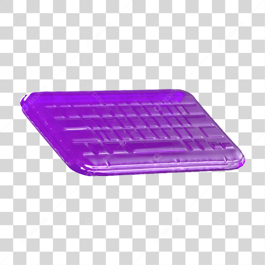 Ícone 3D Teclado PNG Transparente