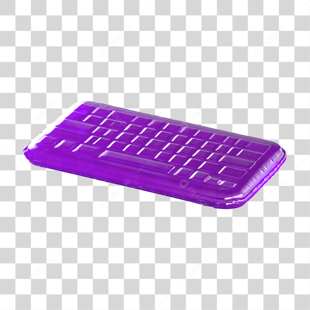 Ícone 3D Teclado PNG Transparente