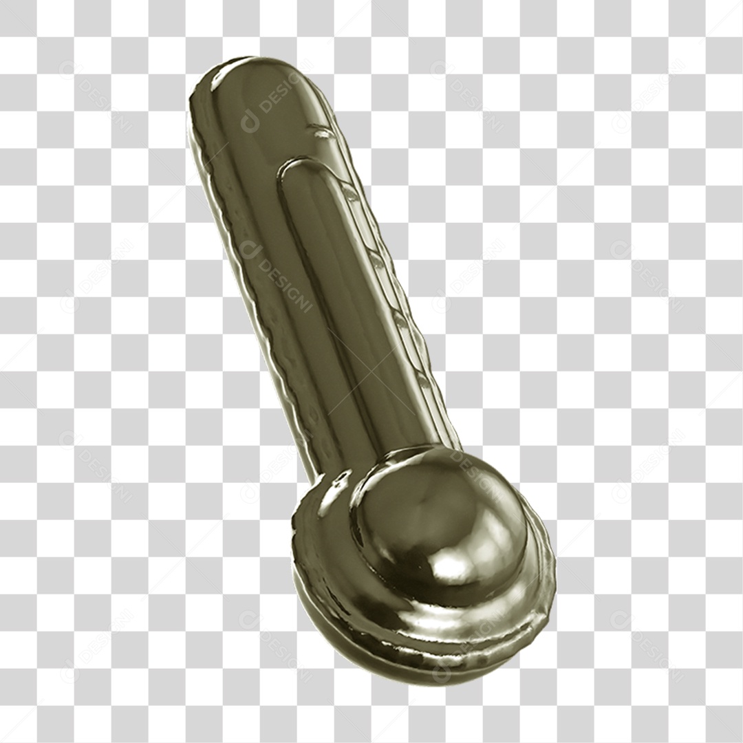 Ícone 3D Termômetro Medidor PNG Transparente