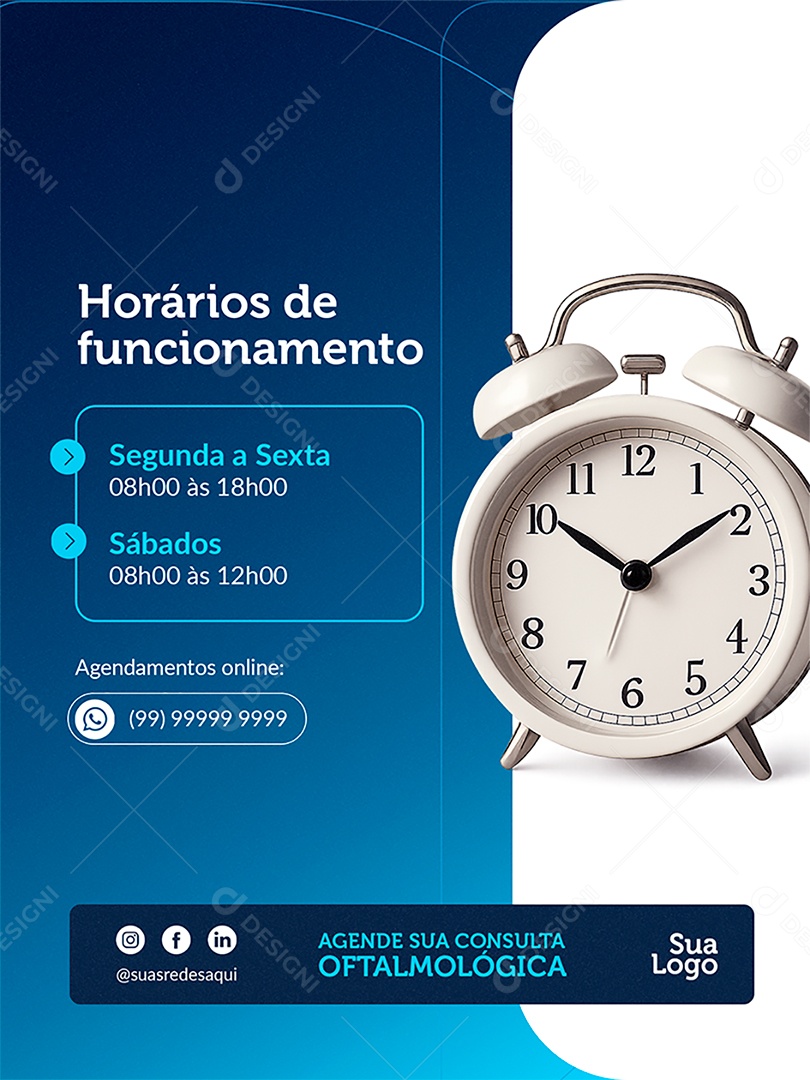 Oftalmológicos Social Media PSD Editável