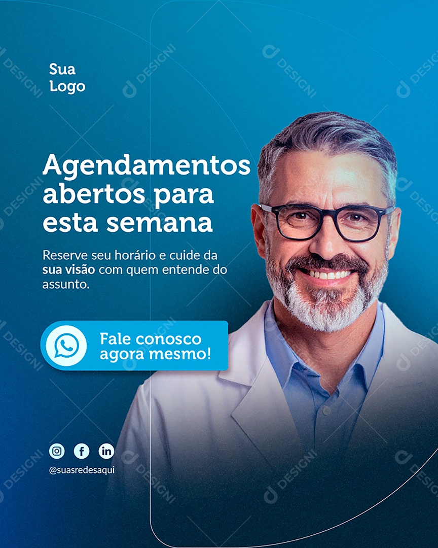 Agendamentos Abertos Para Esta Semana Social Media PSD Editável