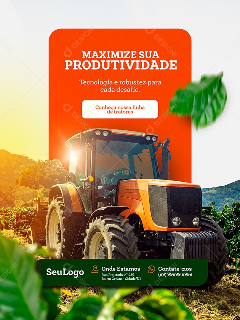 Maximize Sua Produtividade Social Media PSD Editável