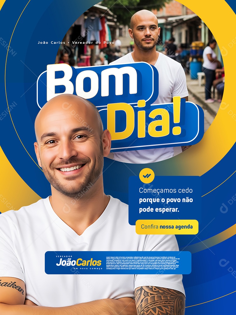 Vereador Bom Dia Social Media PSD Editável