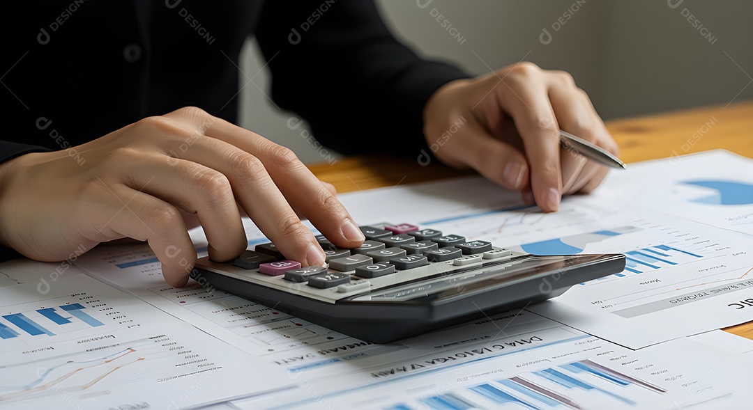 Empresário resolvendo finanças de empresa