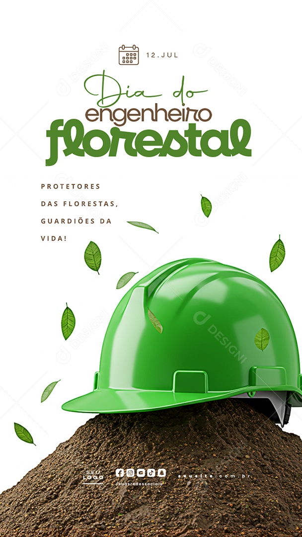 Story Dia do Engenheiro Florestal 12 Julho Social Media PSD Editável