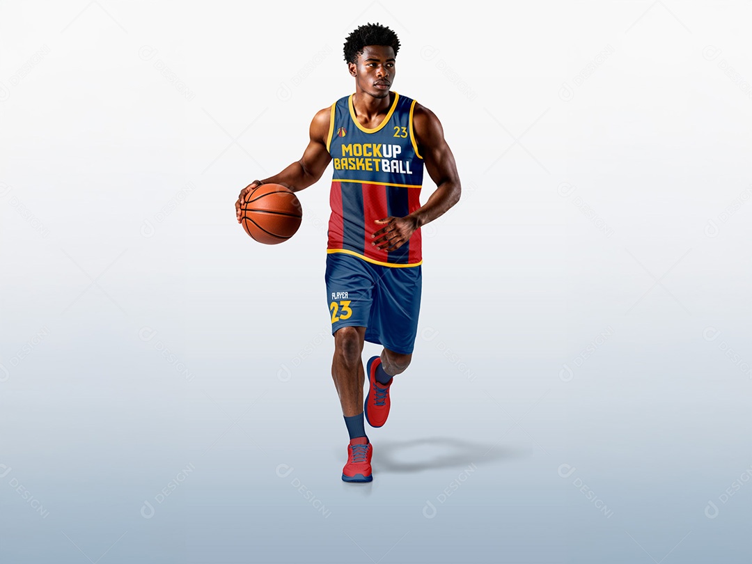 Mockup Uniforme de Basquete PSD Editável