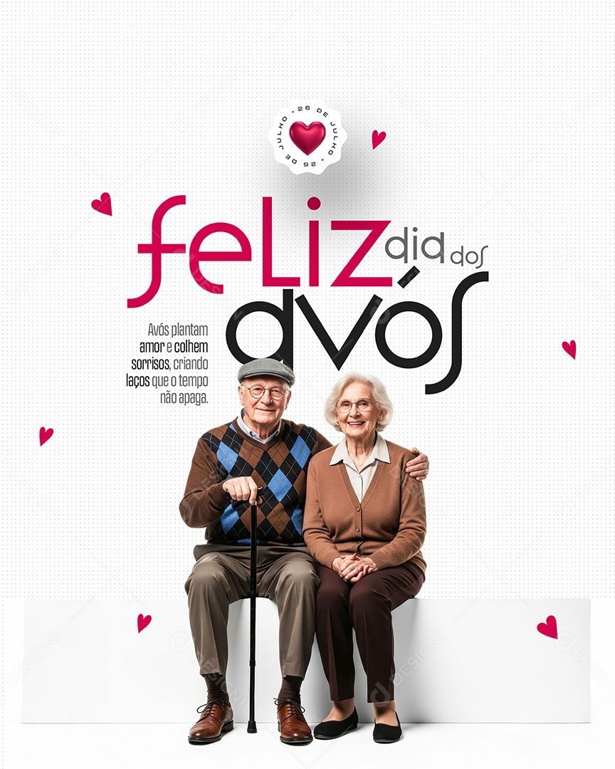 Feliz Dia dos Avós 26 de Julho Social Media PSD Editável