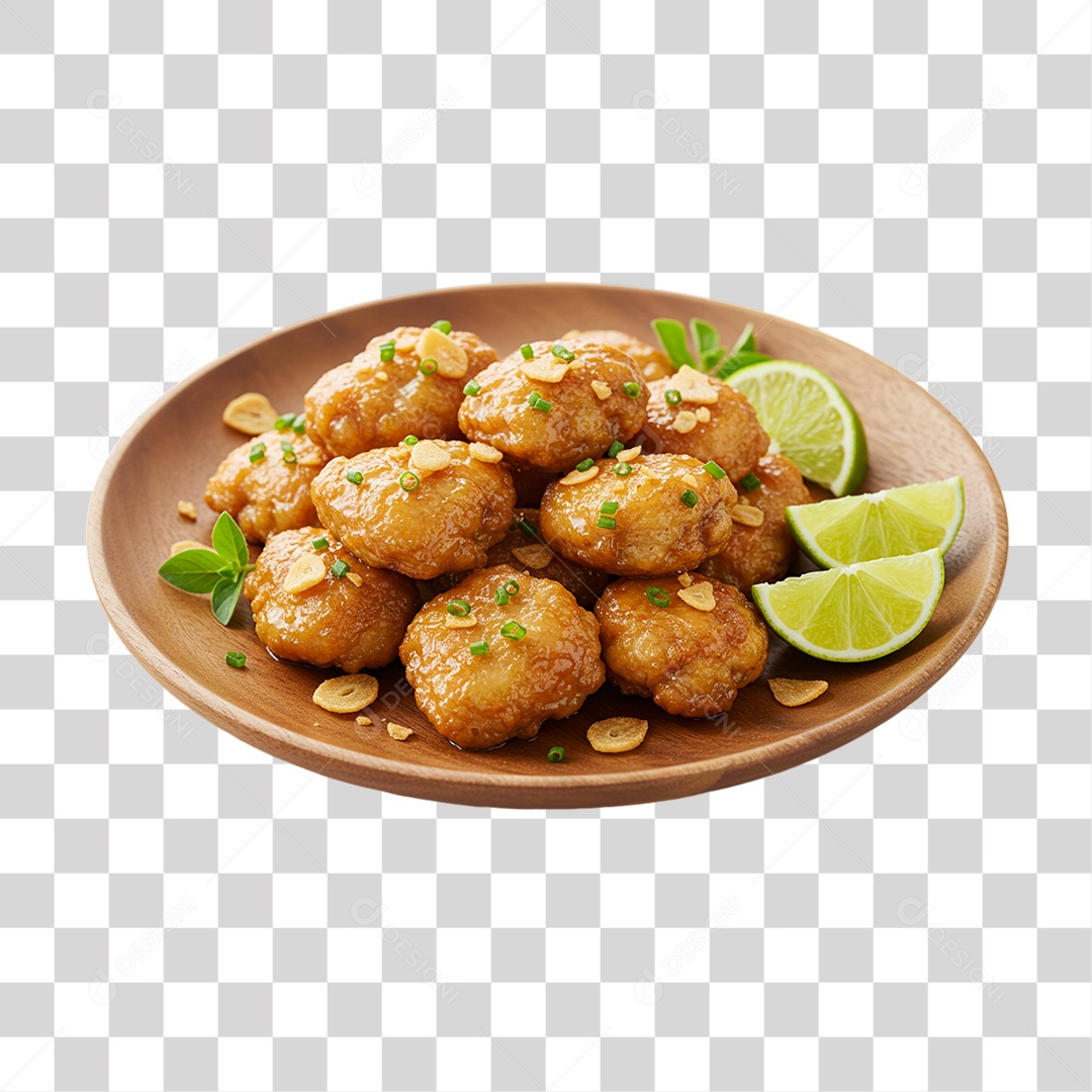 Porção de Frango Frito PNG Transparente