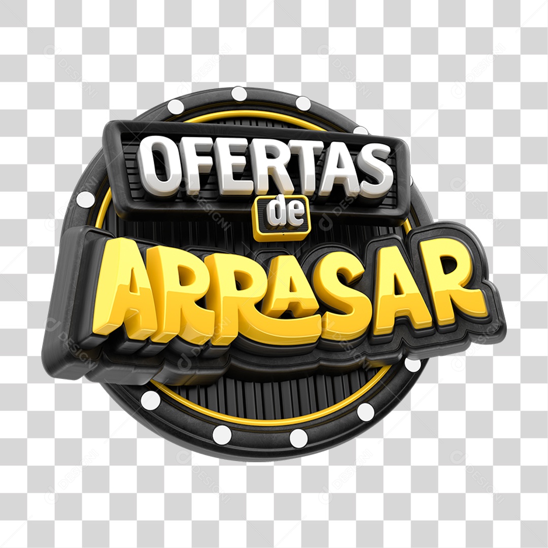 Selo 3D Ofertas de Arrasar PNG Transparente