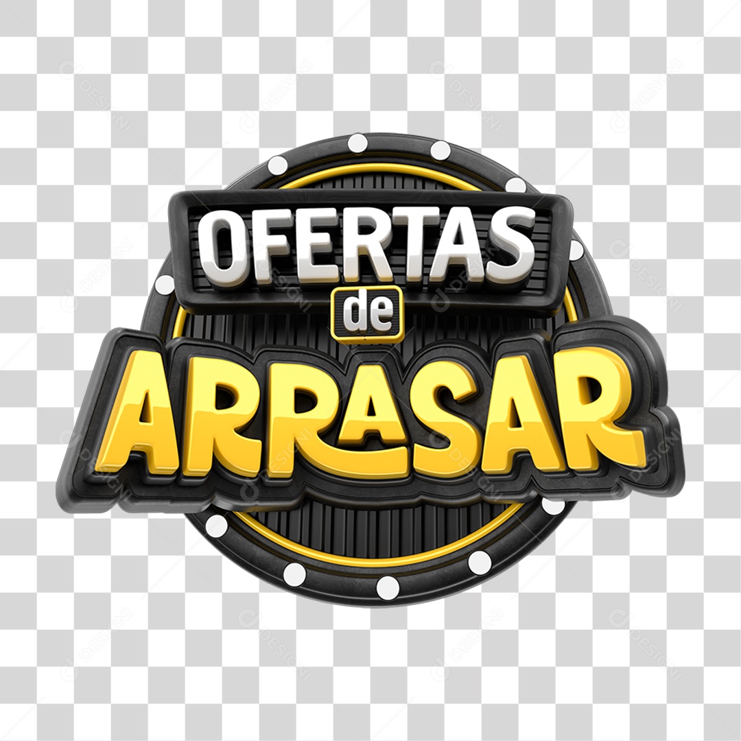 Selo 3D Ofertas de Arrasar PNG Transparente