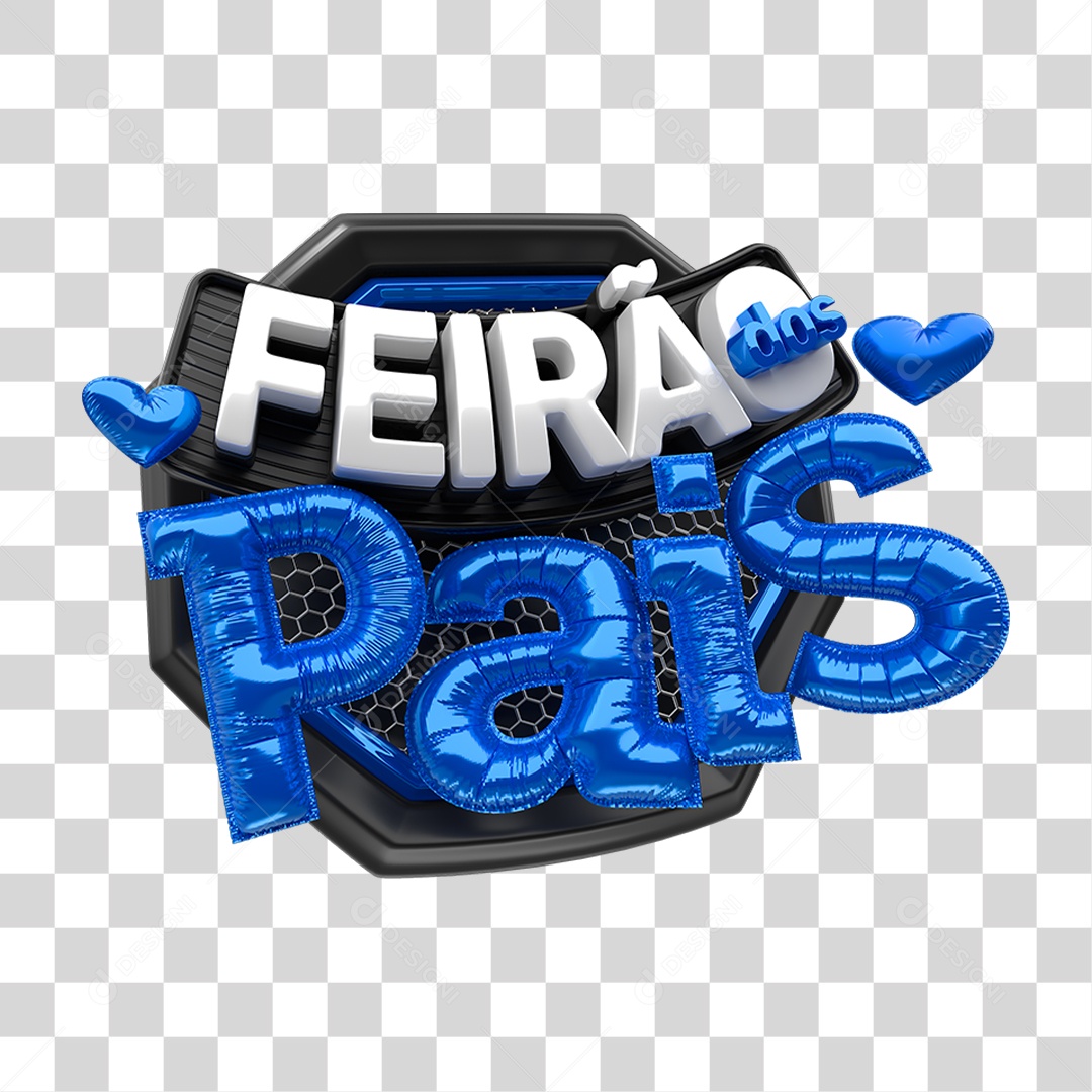 Selo 3D Feirão dos Pais PNG Transparente