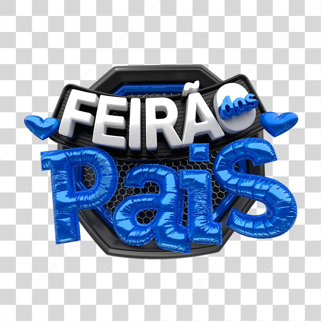 Selo 3D Feirão dos Pais PNG Transparente