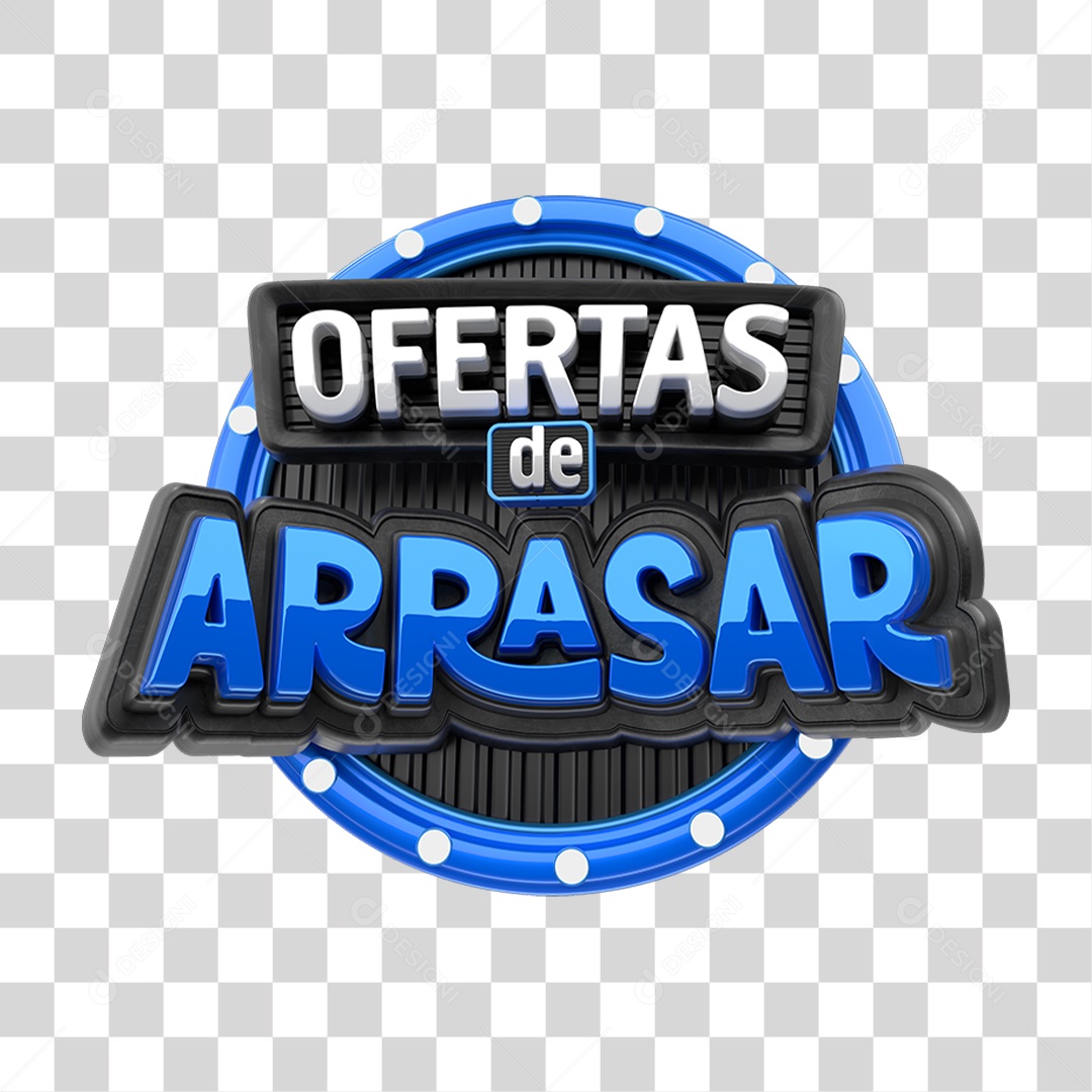 Selo 3D Ofertas de Arrasar PNG Transparente