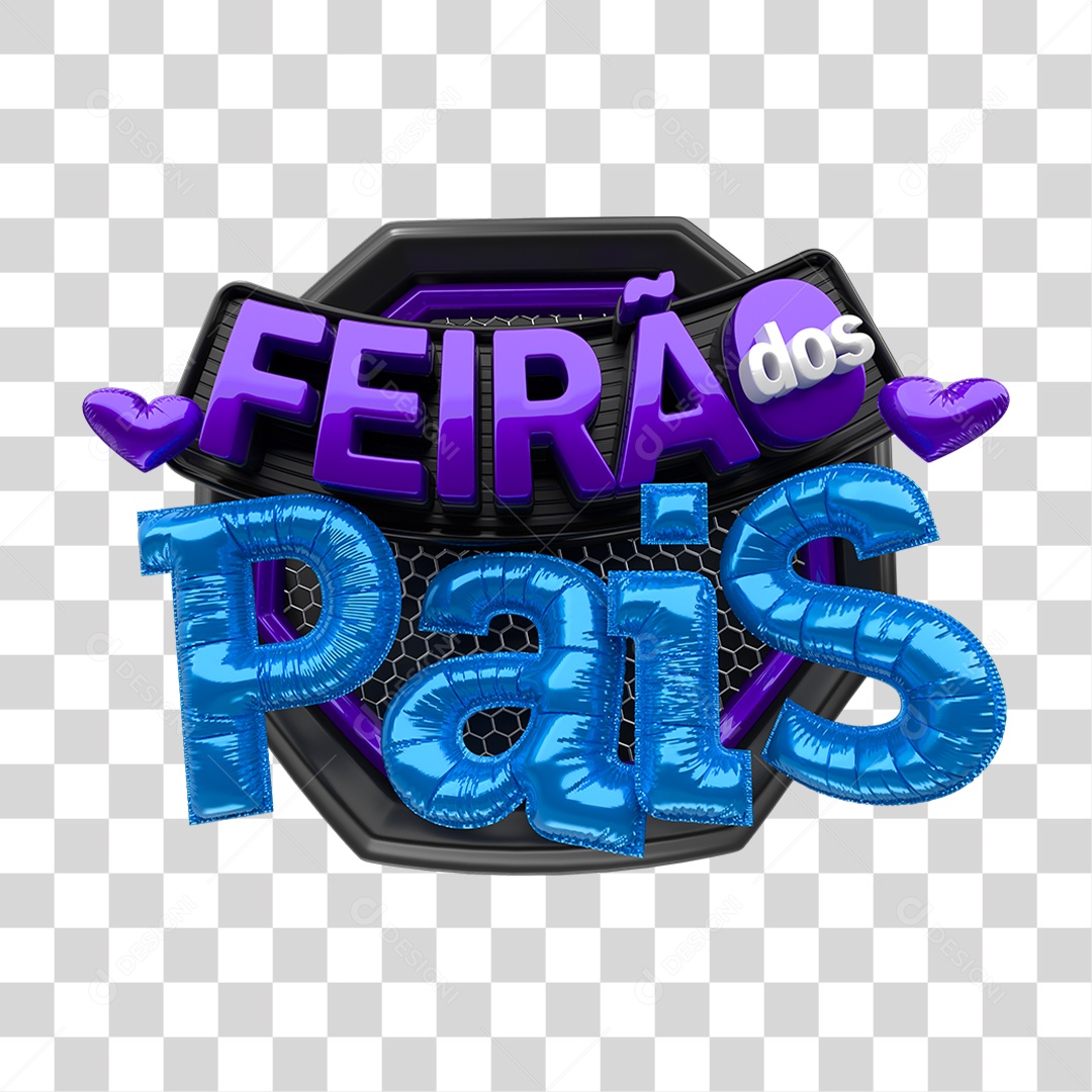 Selo 3D Feirão dos Pais PNG Transparente
