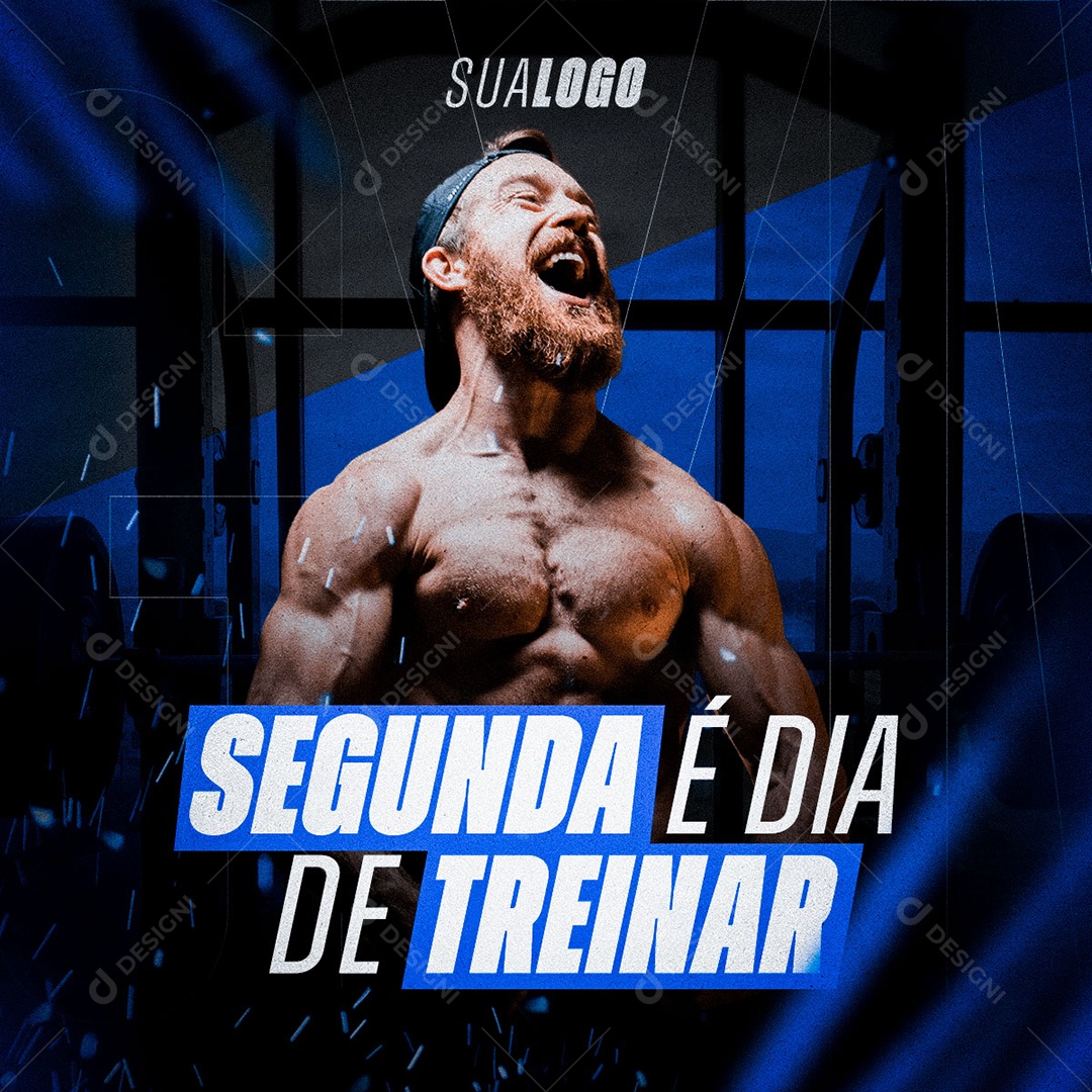 AcademiaSegunda é dia é de treitar ocial Media PSD Editável