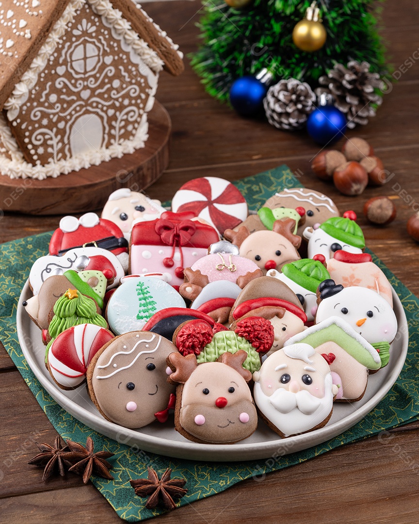 Biscoito de gengibre alimento típico de natal
