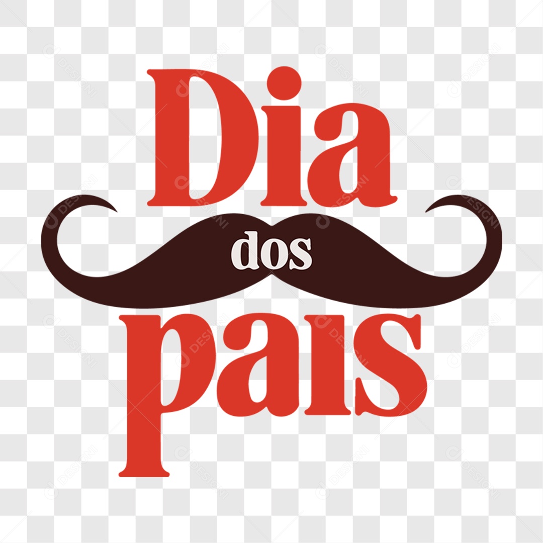 Lettering Dia dos Pais EPS + PNG