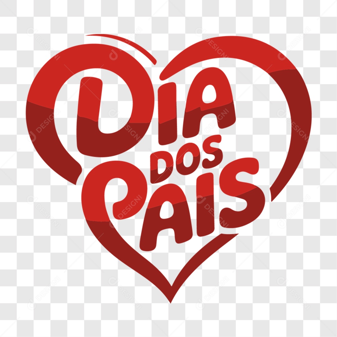 Lettering Dia dos Pais EPS + PNG