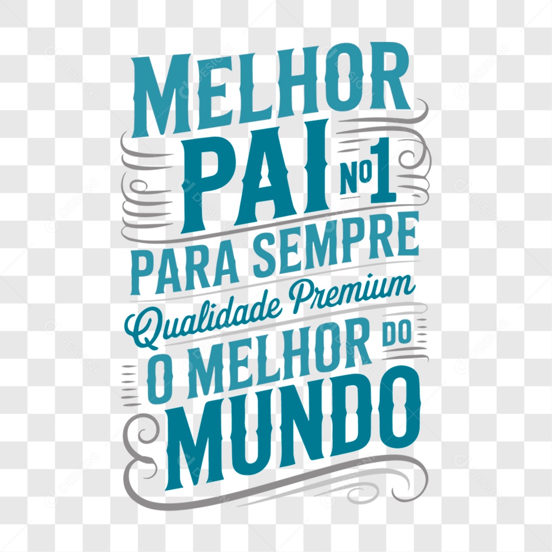 Lettering Dia dos Pais 2025 EPS + PNG
