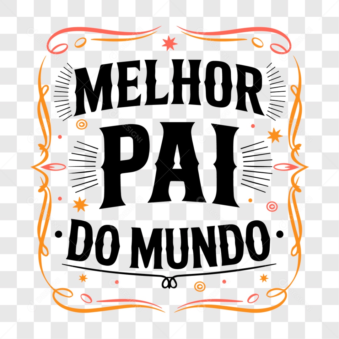 Lettering Dia dos Pais 2025 EPS + PNG