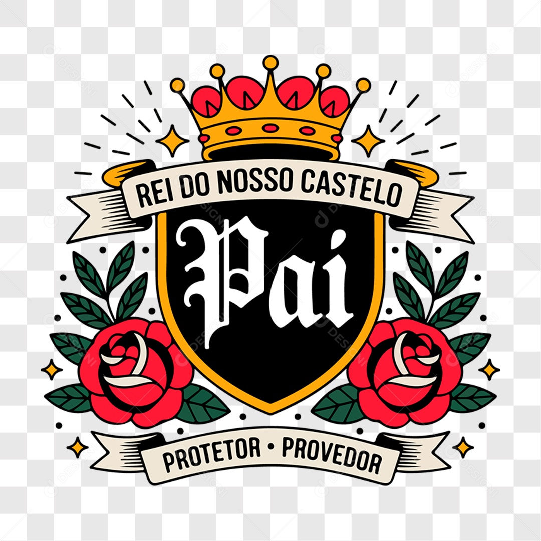 Lettering Dia dos Pais 2025 EPS + PNG