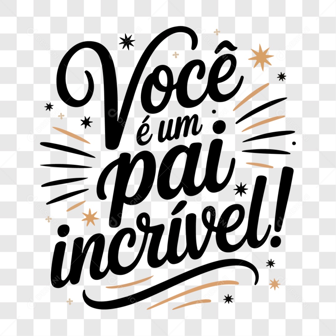 Lettering Dia dos Pais 2025 EPS + PNG