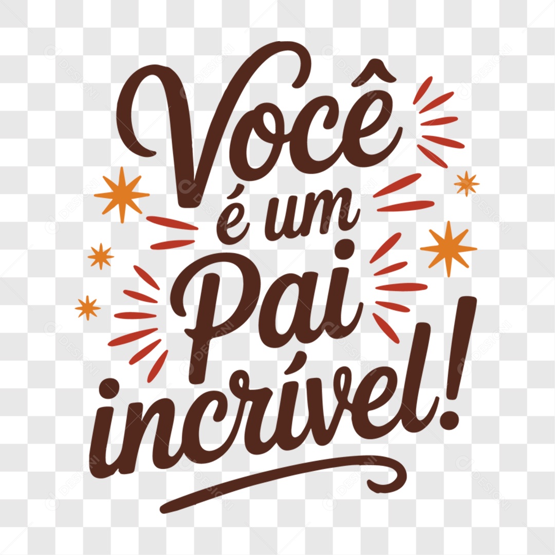 Lettering Dia dos Pais 2025 EPS + PNG