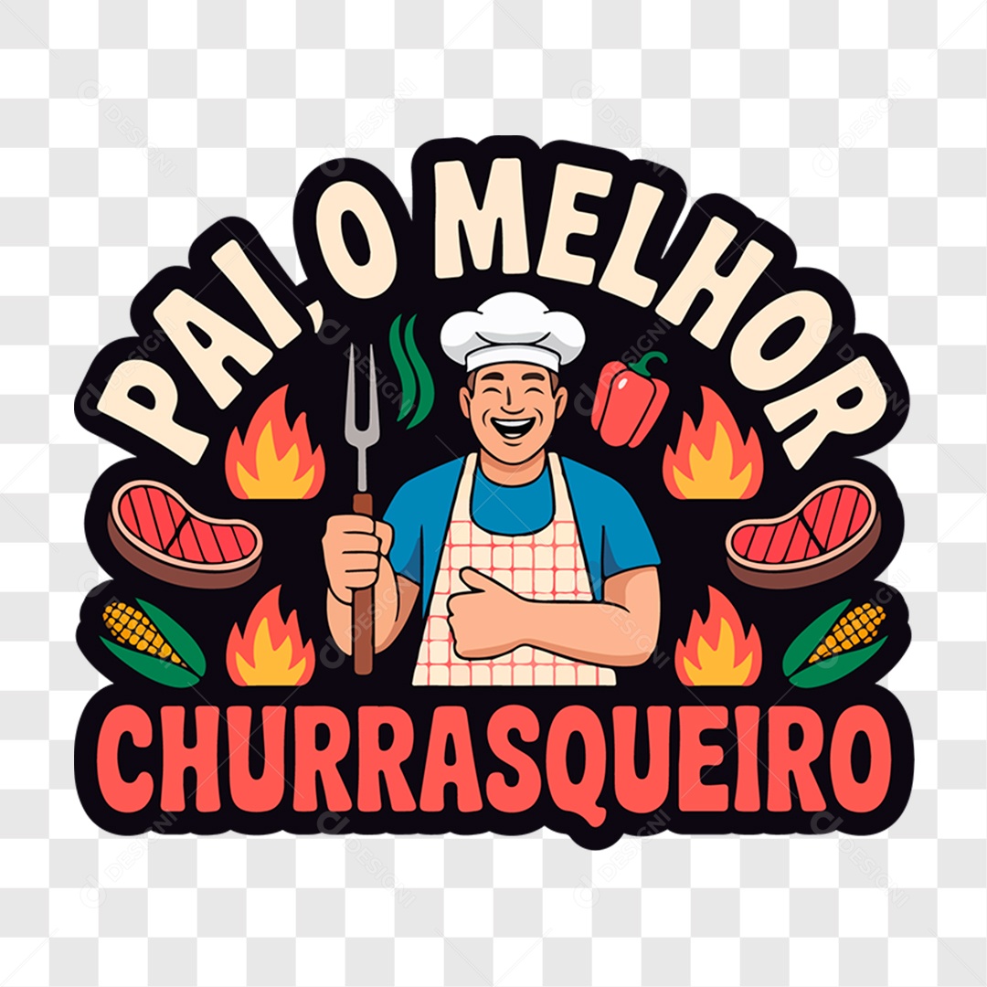 Lettering Dia dos Pais 2025 EPS + PNG